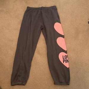 Pink sweat pants
